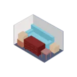 Illustration of a 10×15 storage unit