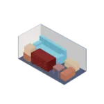 Illustration of a 10×20 storage unit